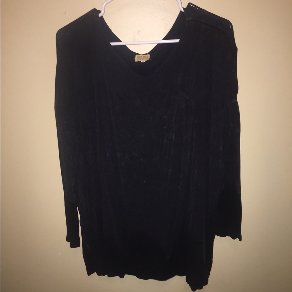 Piko medium black burnout top